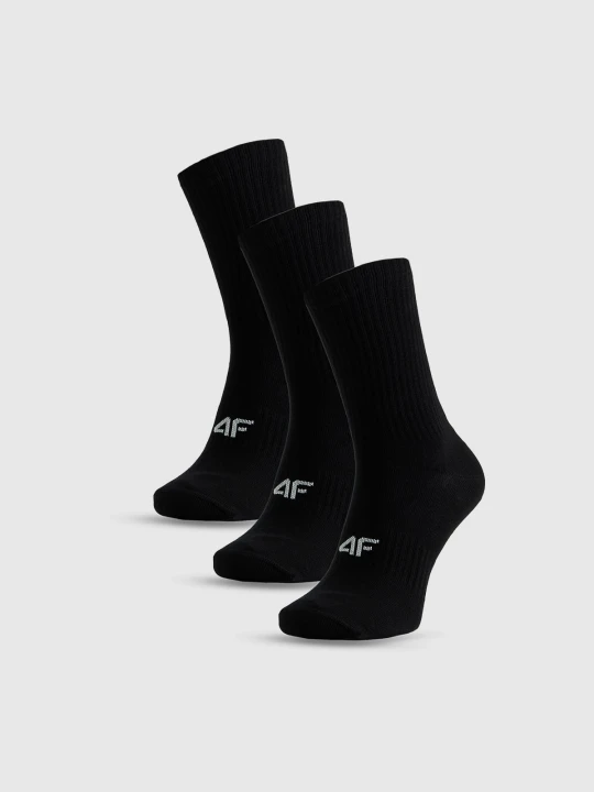 Zdjęcie produktu 4F Skarpetki długie (3-pack) męskie - czarne 39-42
