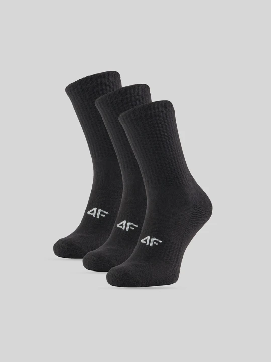 Zdjęcie produktu 4F Skarpetki długie (3-pack) męskie - czarne 43-46