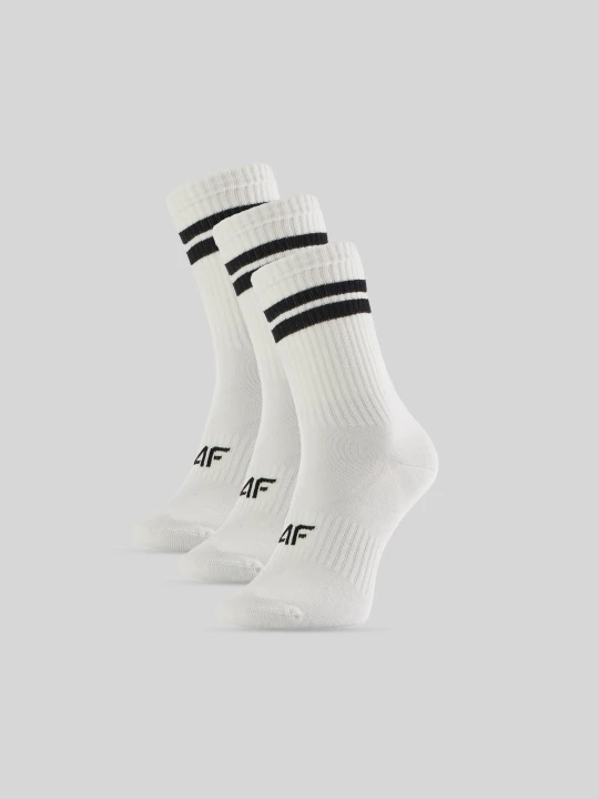 Zdjęcie produktu 4F Skarpetki długie (3-pack) męskie - czarno-białe 43-46