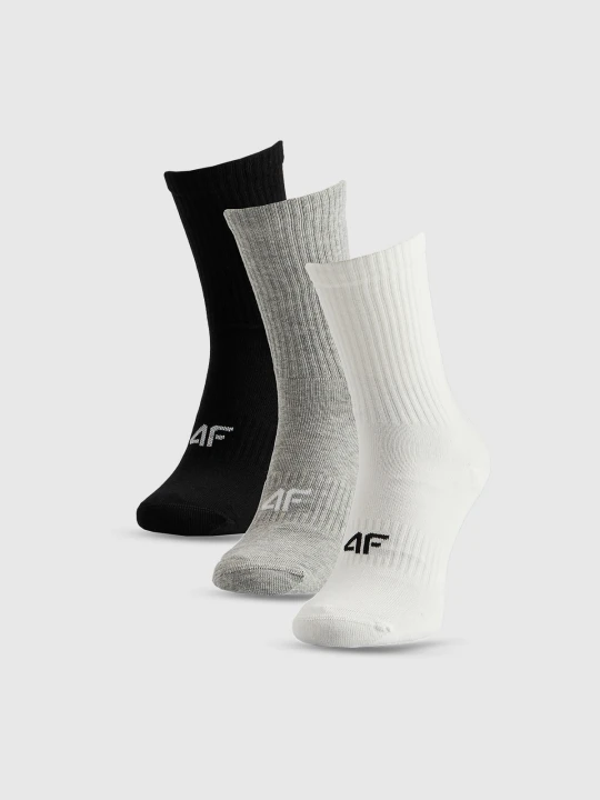 Zdjęcie produktu 4F Skarpetki długie (3-pack) męskie - multikolor 43-46