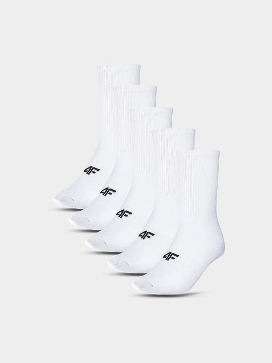 Zdjęcie produktu 4F Skarpetki długie (5-pack) chłopięce - białe 38-40