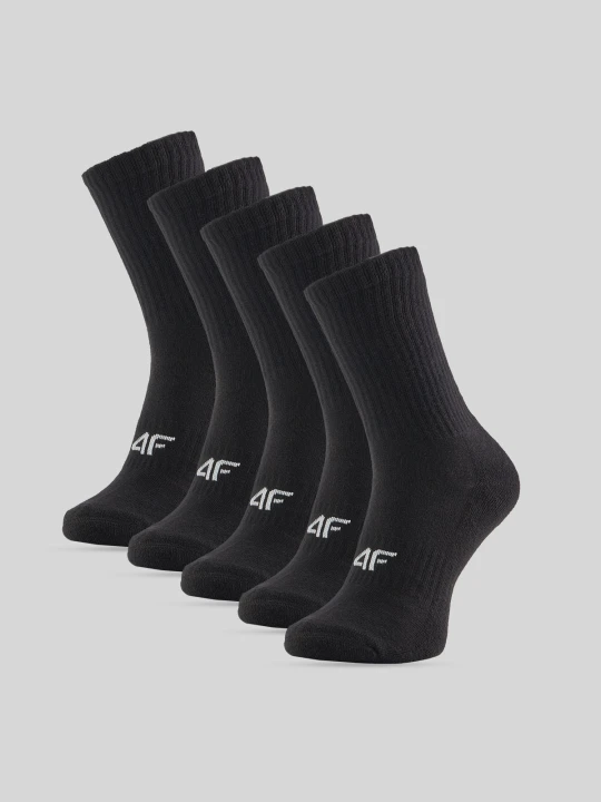 Zdjęcie produktu 4F Skarpetki długie (5-pack) chłopięce - czarne 32-34
