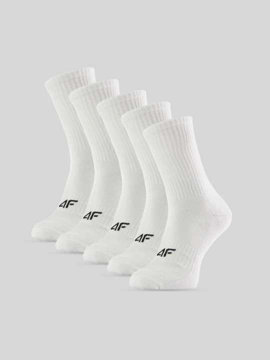 Zdjęcie produktu 4F Skarpetki długie (5-pack) damskie - białe 39-42