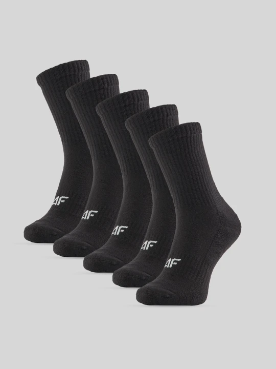 Zdjęcie produktu 4F Skarpetki długie (5-pack) damskie - czarne 39-42