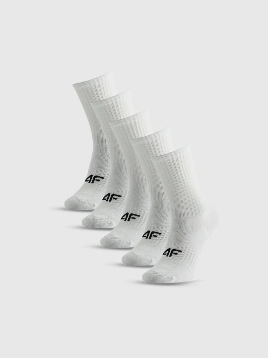 Zdjęcie produktu 4F Skarpetki długie (5-pack) dziewczęce - białe 35-37