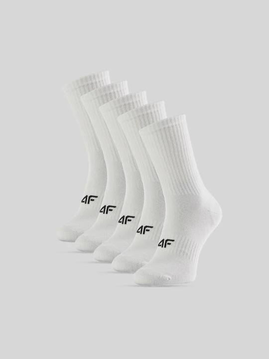 Zdjęcie produktu 4F Skarpetki długie (5-pack) dziewczęce - białe 32-34