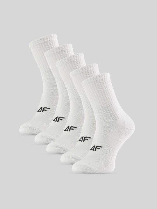 Zdjęcie produktu 4F Skarpetki długie (5-pack) dziewczęce - białe 38-40