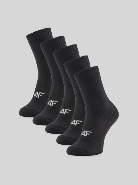 Zdjęcie produktu 4F Skarpetki długie (5-pack) dziewczęce - czarne 35-37