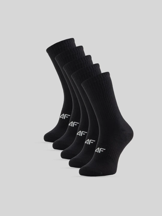 Zdjęcie produktu 4F Skarpetki długie (5-pack) dziewczęce - czarne 35-37