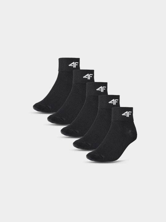 Zdjęcie produktu 4F Skarpetki krótkie (5-pack) chłopięce - czarne 35-37