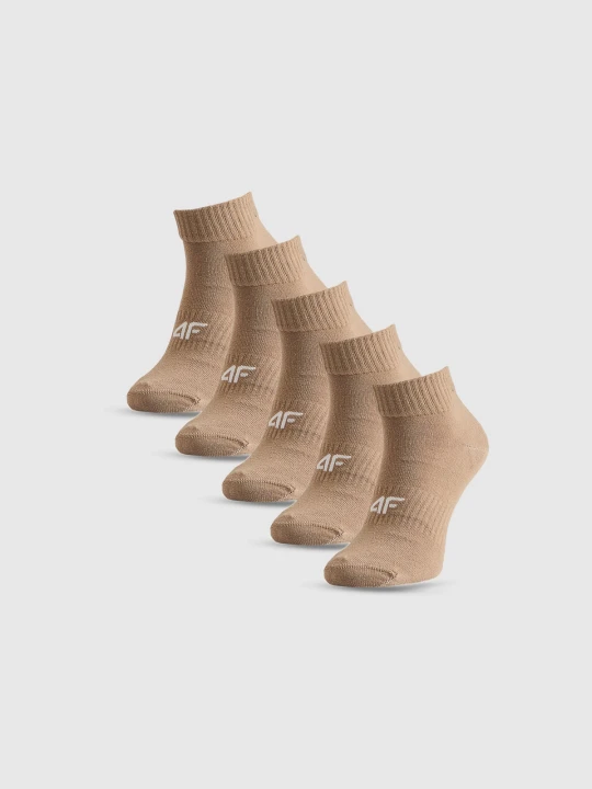 Zdjęcie produktu 4F Skarpetki krótkie (5-pack) damskie - beżowe 35-38
