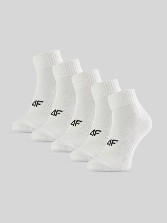 Zdjęcie produktu 4F Skarpetki krótkie (5-pack) damskie - białe 39-42