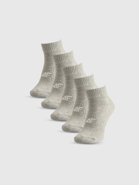 Zdjęcie produktu 4F Skarpetki krótkie (5-pack) damskie - szare 39-42