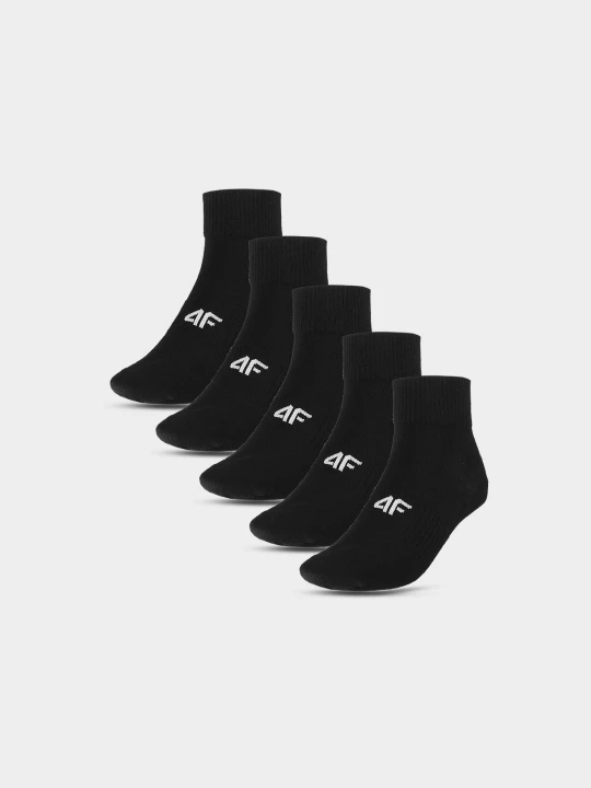 Zdjęcie produktu 4F Skarpetki krótkie (5-pack) dziewczęce - czarne 32-34