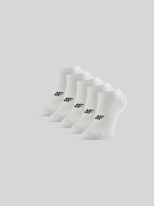 Zdjęcie produktu 4F Skarpetki krótkie (5-pack) męskie - białe 43-46