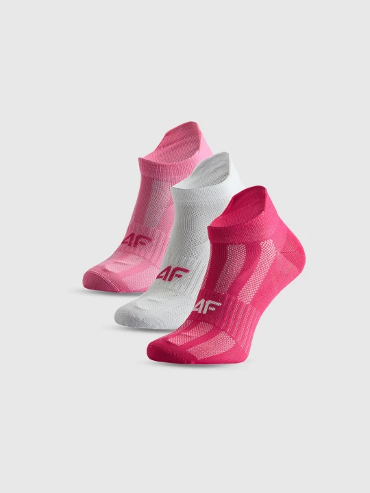 Zdjęcie produktu 4F Skarpetki krótkie sportowe (3-pack) dziewczęce - multikolor 32-34