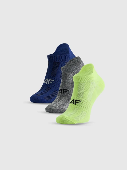 Zdjęcie produktu 4F Skarpetki sportowe przed kostkę (3-pack) chłopięce - multikolor 38-40