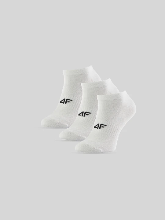 Zdjęcie produktu 4F Skarpetki stopki (3-pack) damskie - białe 35-38