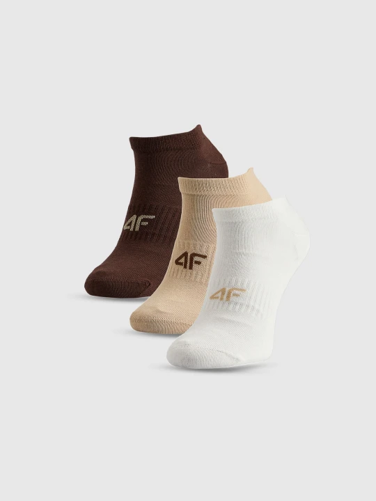 Zdjęcie produktu 4F Skarpetki stopki (3-pack) damskie - multikolor 35-38