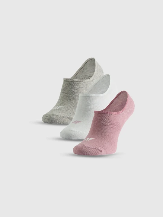 Zdjęcie produktu 4F Skarpetki stopki (3-pack) damskie - multikolor 39-42