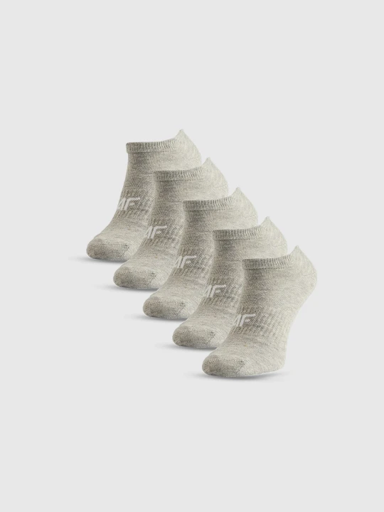 Zdjęcie produktu 4F Skarpetki stopki (5-pack) damskie - szare 39-42
