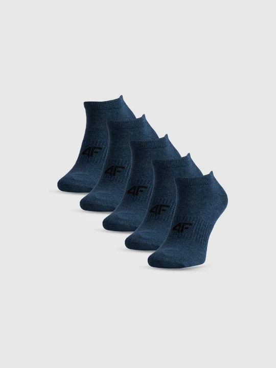 Zdjęcie produktu 4F Skarpetki stopki (5-pack) męskie - granatowe 39-42