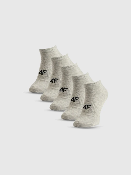 Zdjęcie produktu 4F Skarpetki stopki (5-pack) męskie - szare 39-42