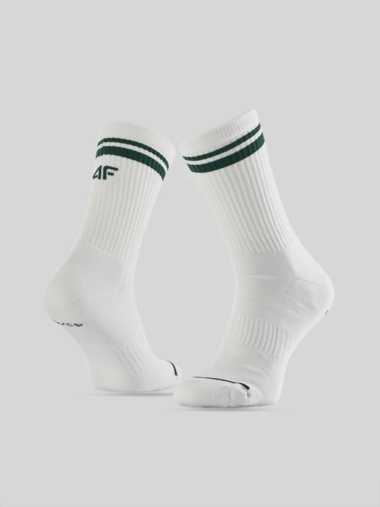 Zdjęcie produktu 4F Skarpetki tenisowe długie (2-pack) męskie - białe 43-46