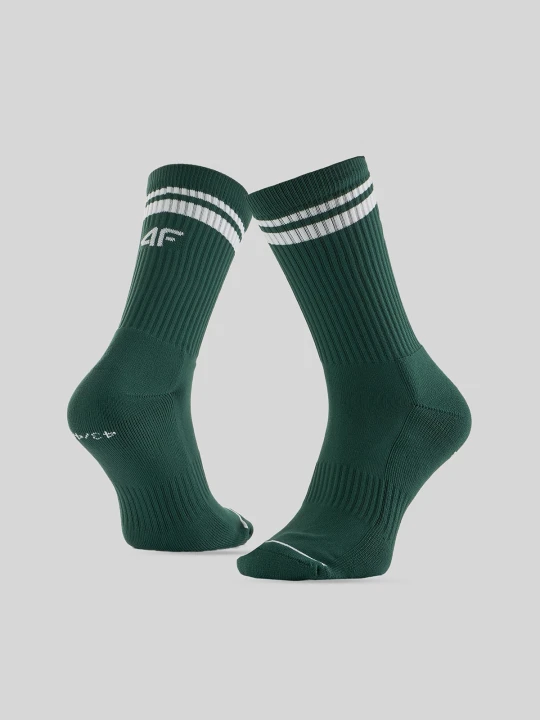 Zdjęcie produktu 4F Skarpetki tenisowe długie (2-pack) męskie - zielone 43-46