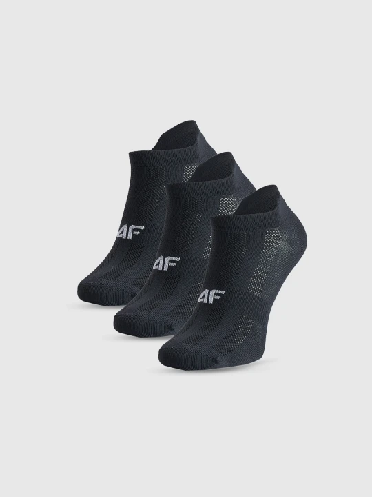 Zdjęcie produktu 4F Skarpetki treningowe przed kostkę (3-pack) damskie - czarne 35-38