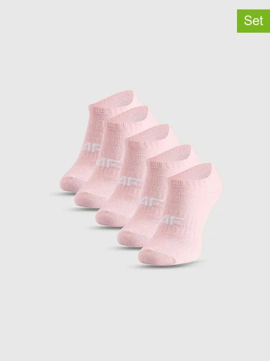 Zdjęcie produktu 4F Skarpety (5 par) w kolorze jasnoróżowym rozmiar: 35-37