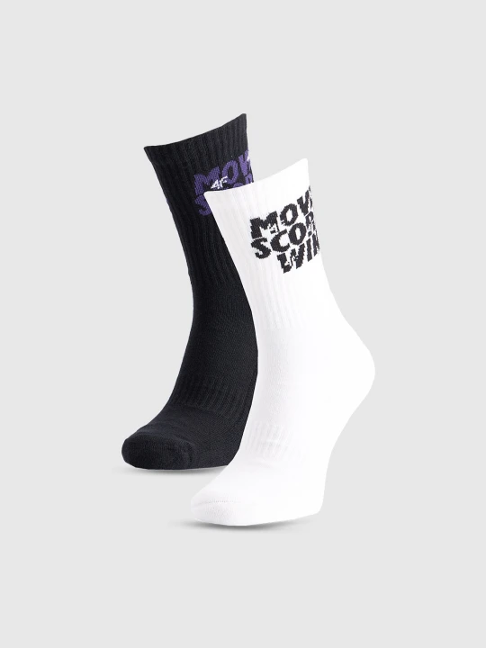 Zdjęcie produktu 4F Skarpety casual za kostkę (2-pack) damskie - multikolor 35-38