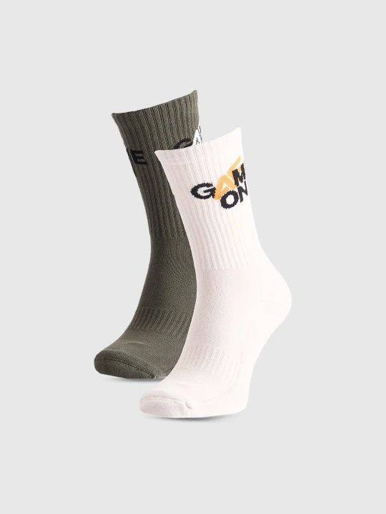 Zdjęcie produktu 4F Skarpety casual za kostkę (2-pack) męskie - multikolor 39-42