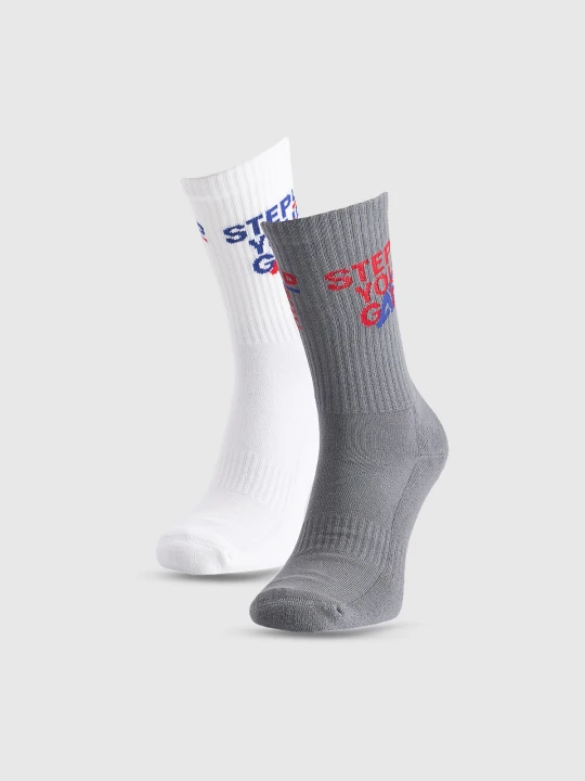 Zdjęcie produktu 4F Skarpety casual za kostkę (2-pack) męskie - multikolor 39-42
