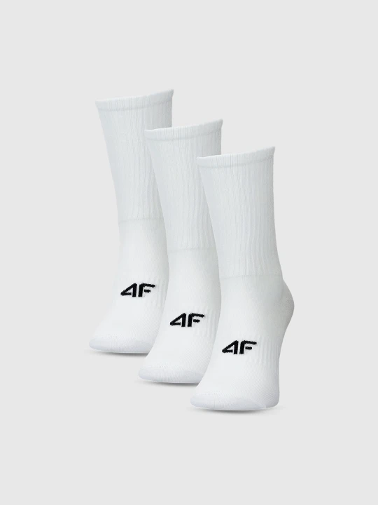 Zdjęcie produktu 4F Skarpety casual za kostkę (3-pack) damskie - białe 39-42