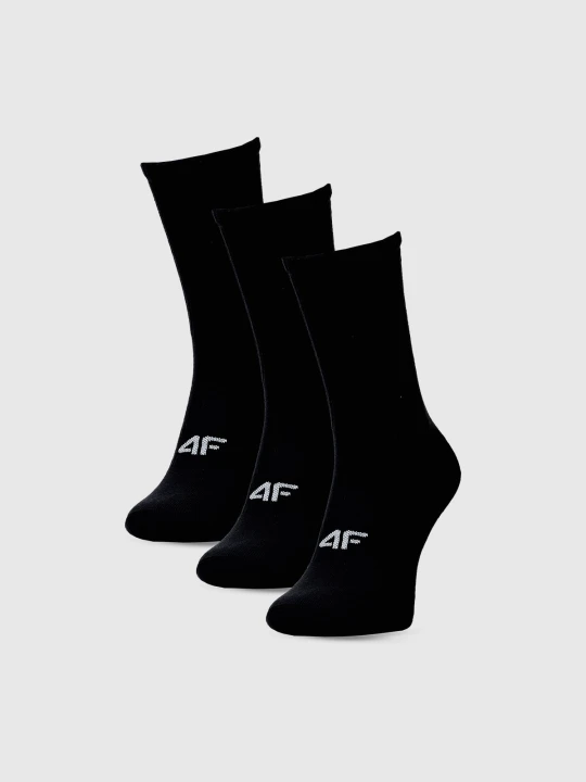 Zdjęcie produktu 4F Skarpety casual za kostkę (3-pack) damskie - czarne 35-38