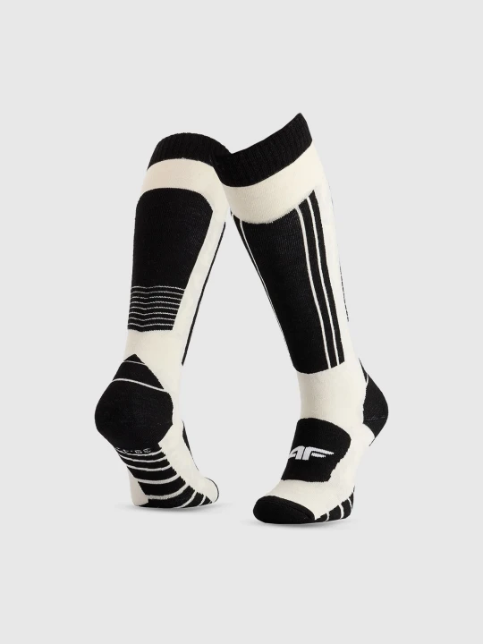 Zdjęcie produktu 4F Skarpety narciarskie z wełną merino uniseks - białe 39-42