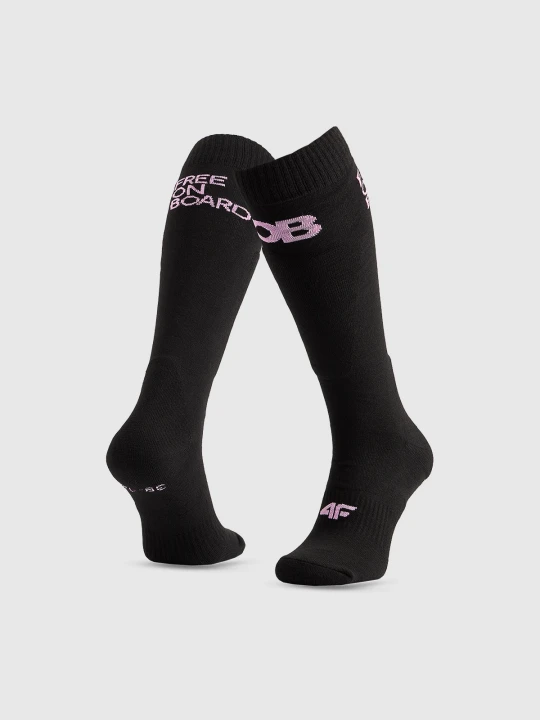 Zdjęcie produktu 4F Skarpety snowboardowe damskie - czarne 35-38
