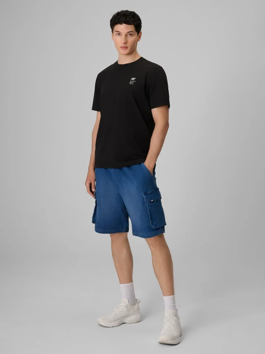 Zdjęcie produktu 4F Spodenki casual cargo męskie - denim S Granatowy