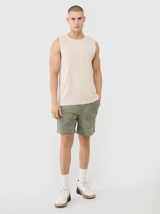 Zdjęcie produktu 4F Spodenki casual męskie - oliwkowe M zielony