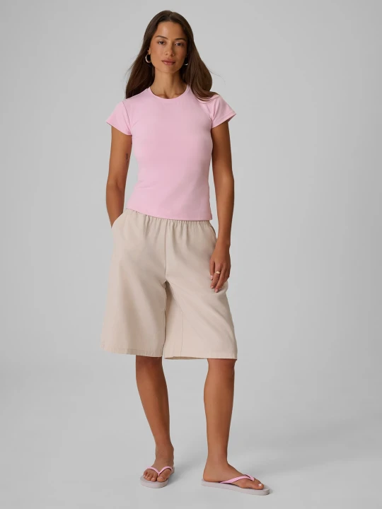 Zdjęcie produktu 4F Spodenki casual z modalem damskie - beżowe XS