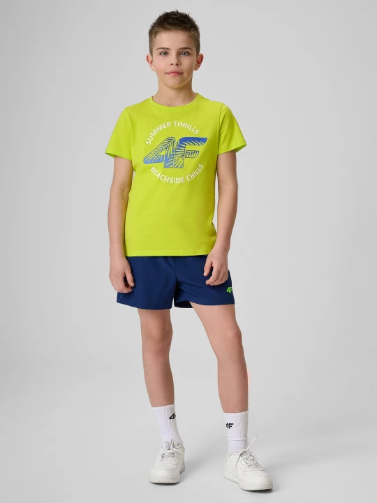 Zdjęcie produktu 4F Spodenki plażowe boardshorty chłopięce - granatowe 146 / 152 (10-12 lat)