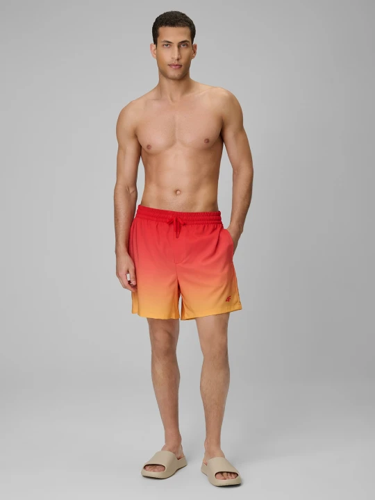Zdjęcie produktu 4F Spodenki plażowe boardshorty męskie - czerwone M