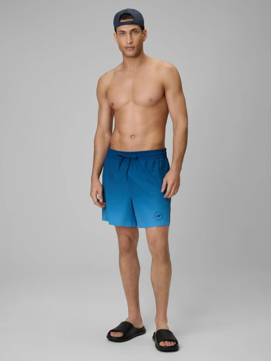 Zdjęcie produktu 4F Spodenki plażowe boardshorty męskie - turkusowe XXL Turkusowy