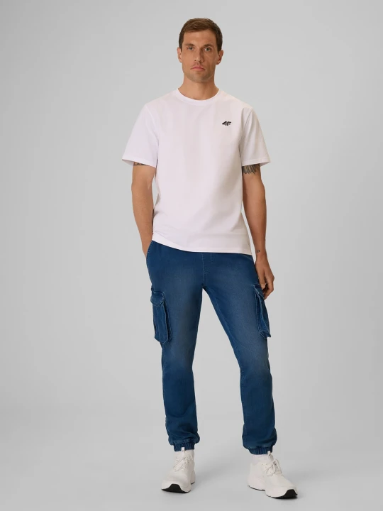 Zdjęcie produktu 4F Spodnie casual cargo męskie - denim XL