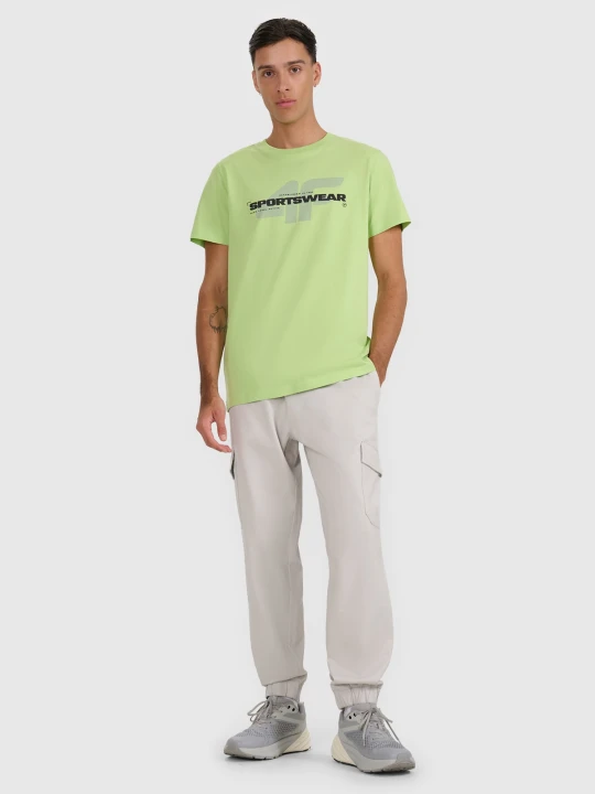 Zdjęcie produktu 4F Spodnie casual cargo męskie - szare M