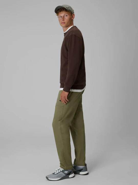 Zdjęcie produktu 4F Spodnie casual męskie - khaki XXL zielony