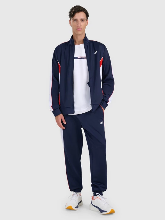 Zdjęcie produktu 4F Spodnie dresowe joggery męskie - granatowe XL