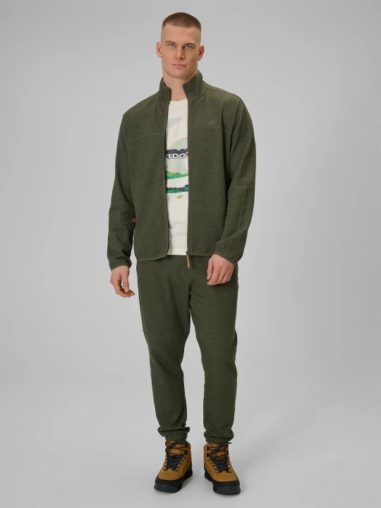 Zdjęcie produktu 4F Spodnie dresowe joggery męskie - khaki XL zielony