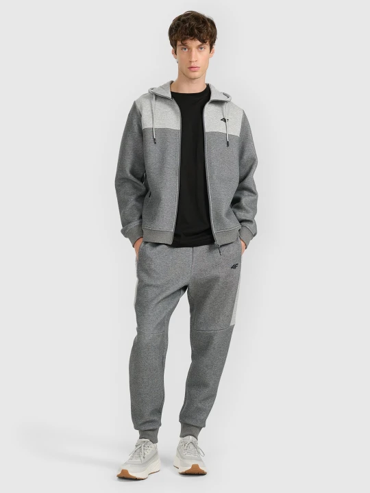 Zdjęcie produktu 4F Spodnie dresowe joggery męskie - szare 3XL